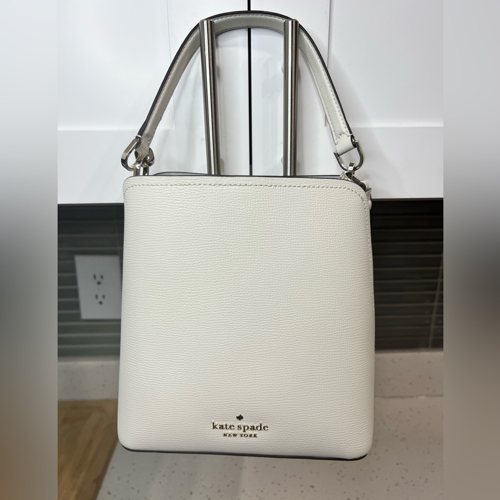 Kate Spade Darcy Small White Bucket Bag